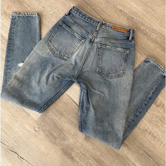 NWOT GRLFRND Karolina Ripped High Rise Straight Jeans in Ringo - Picture 10 of 10